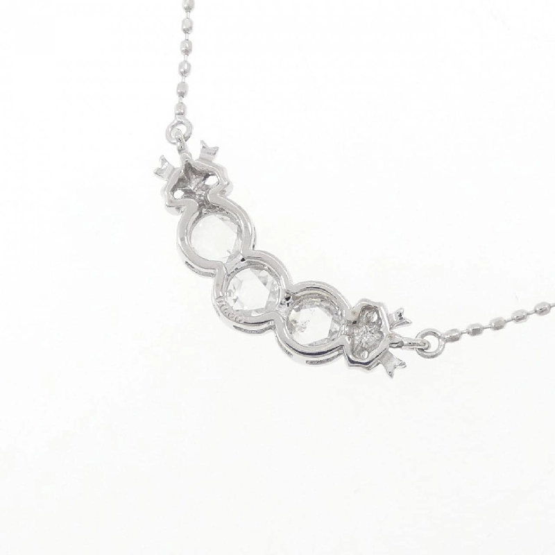 K18WG Dây chuyền kim cương hình ruy băng 0.30CT - Hàng hiệu Chính hãng 865674