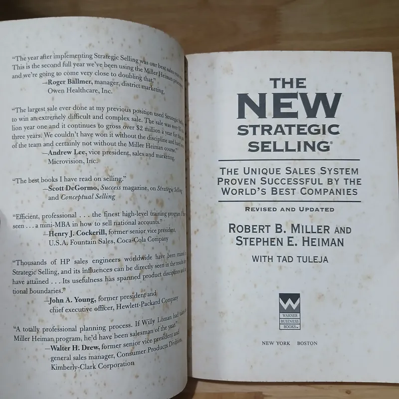 The New Strategic Selling - Robert B. Miller, Stephen E. Heiman 736349