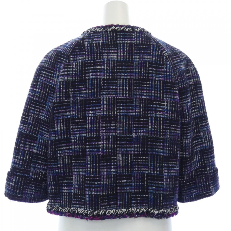 【Khuyến mãi】Áo khoác không cổ CHANEL 642062