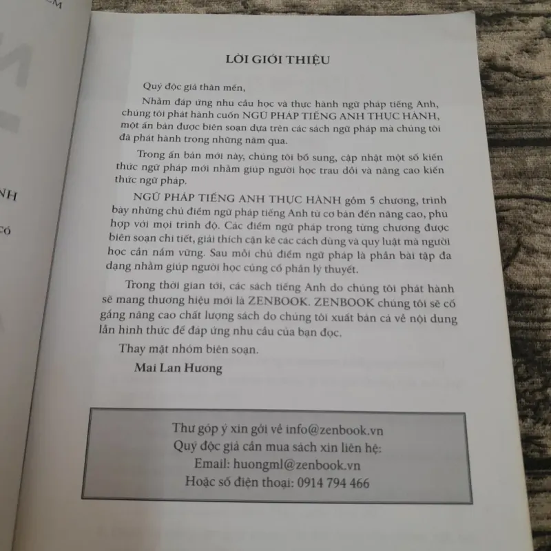 Ngữ Pháp tiếng Anh thực hành. Chủ biên Mai Lan Hương 749597