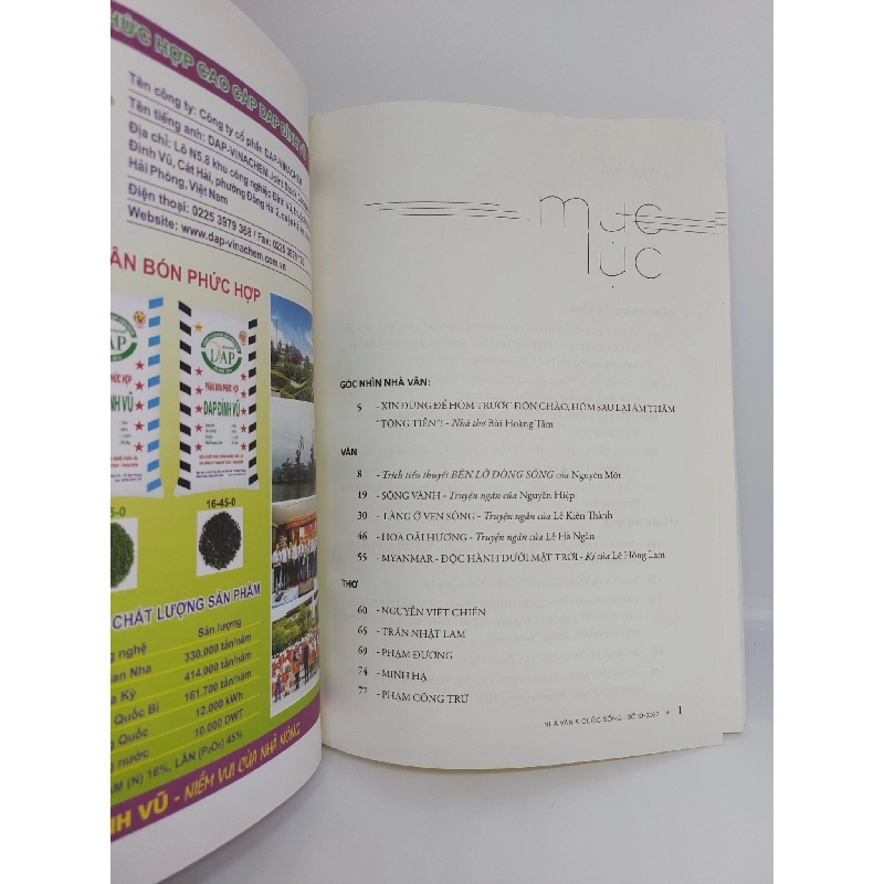 Tạp chí nhà văn và cuộc sống số 10 mới 80% 2022 HCM.TTT0509 911822