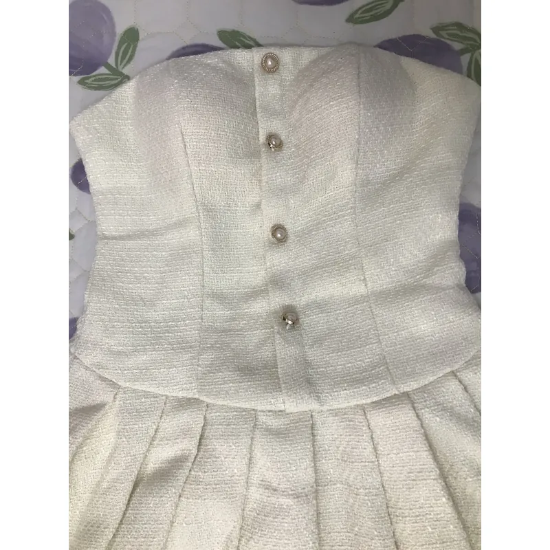 Đầm cúp ngực trắng size S 748799