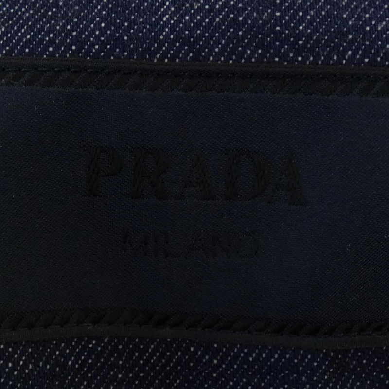 Áo sơ mi denim selvedge logo tam giác PRADA GEC068 S212 15C7 S/S - Hàng hiệu Chính hãng 893918