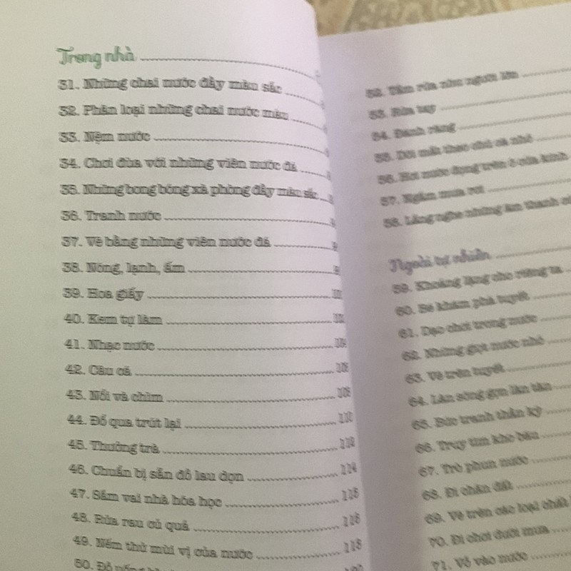 CUỘC PHIÊU LƯU VỚI NƯỚC - 100 HOẠT ĐỘNG VỚI NƯỚC GIÚP TRẢI NGHIỆM VÀ KHÁM PHÁ(mới 95%) 149868