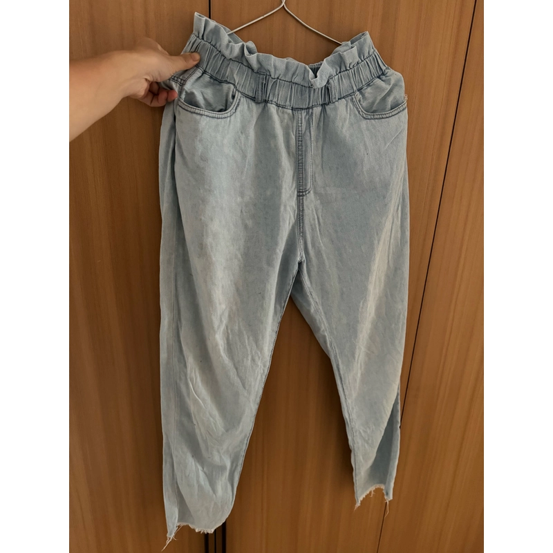 quần dài vải denim - xanh nhạt - dưới 58kg mặc đẹp 308640