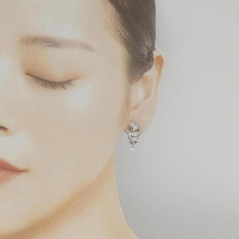 Bông tai kim cương hoa PT900 1.06CT - Hàng hiệu Authentic 876757