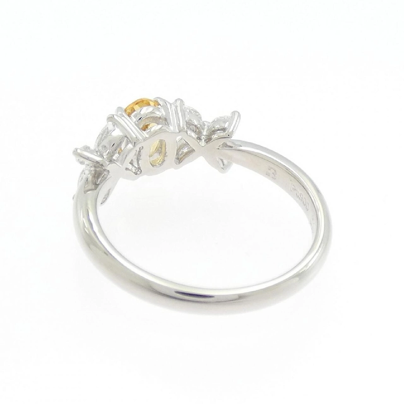 Nhẫn Citrine Hoa PT900 0.45CT - Hàng hiệu Chính hãng 854758