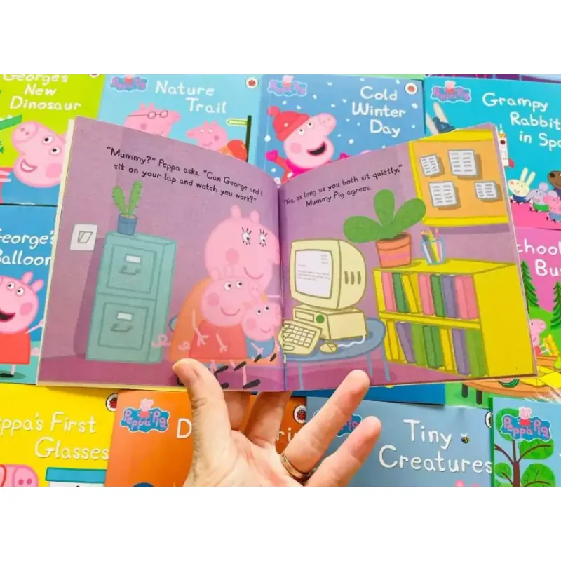 Sách nhập trung - Peppa Pig hộp xanh - Mỗi level 50 quyển - Tặng File nghe Mp3 936385