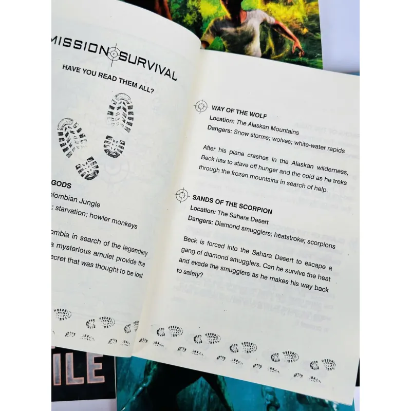 Sách nhập trung - Bear Grylls Mission Survival 8 Books Set, nhiệm vụ sống còn 8 cuốn 937431