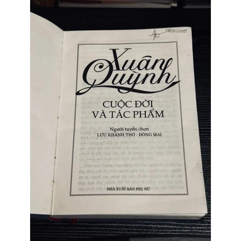 Xuân Quỳnh Cuộc đời và tác phẩm (bìa cứng) 1043509