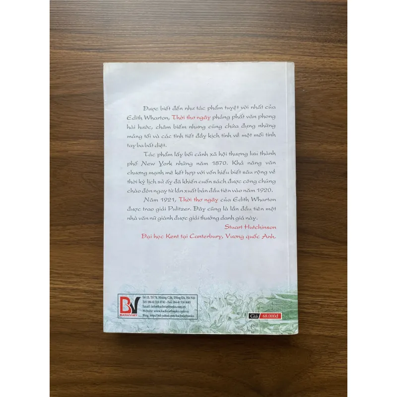 Thời Thơ Ngây - Edith Wharton 972684