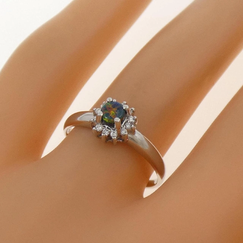 Nhẫn Opal Đen PT900 - Hàng hiệu Chính hãng 852603