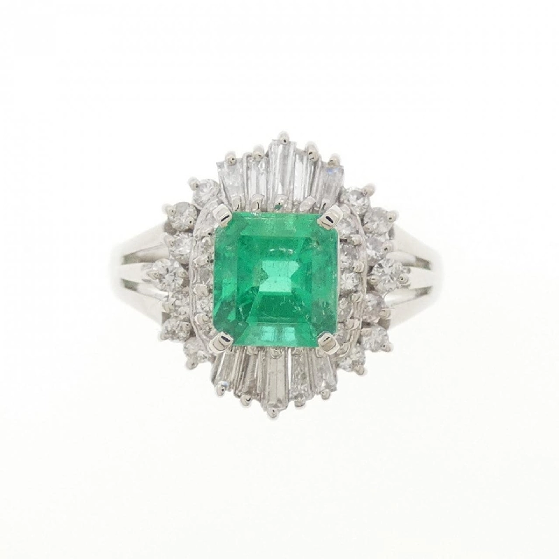 Nhẫn Emerald PT900 0.98CT - Hàng hiệu Chính hãng 853627