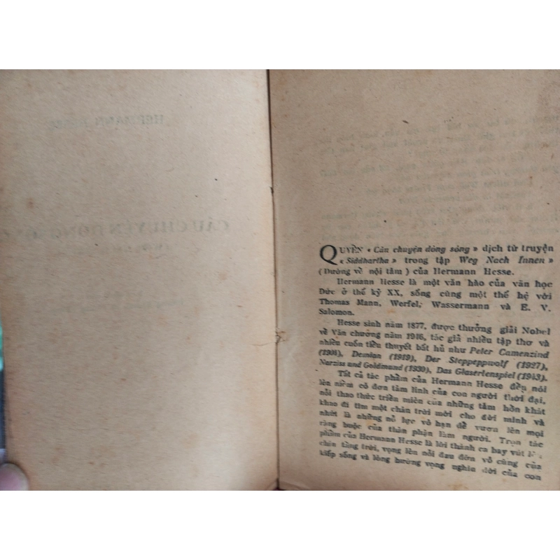 Sách xưa Câu Chuyện Dòng Sông, Hermann Hesse xuất bản 1966 An Tiêm (Hiếm, hời) 546117
