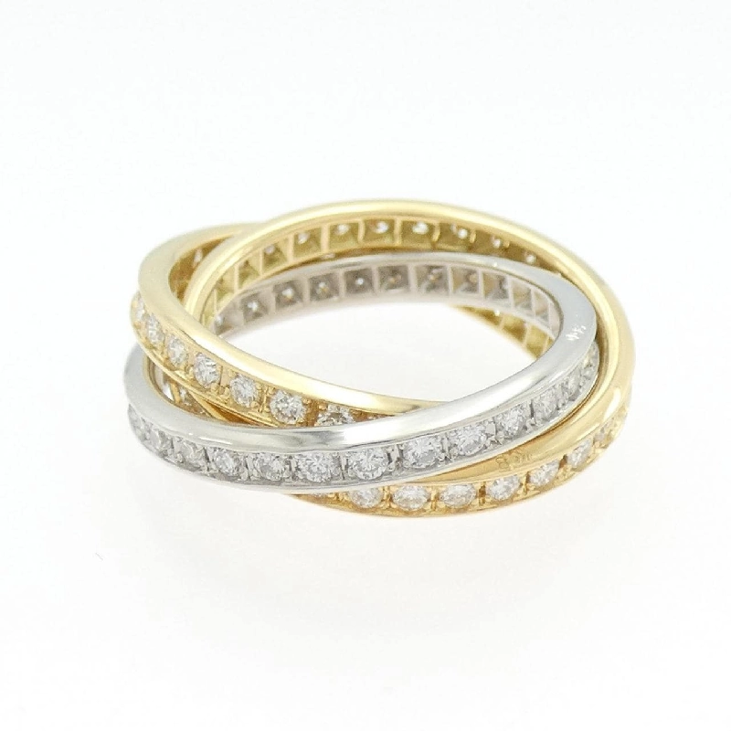 Nhẫn kim cương Full Eternity K18YG/PT900 666375