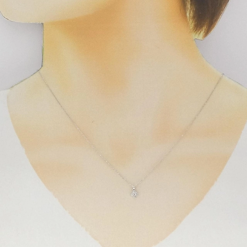 K18WG Dây chuyền kim cương 0.11CT - Hàng hiệu Authentic 856419