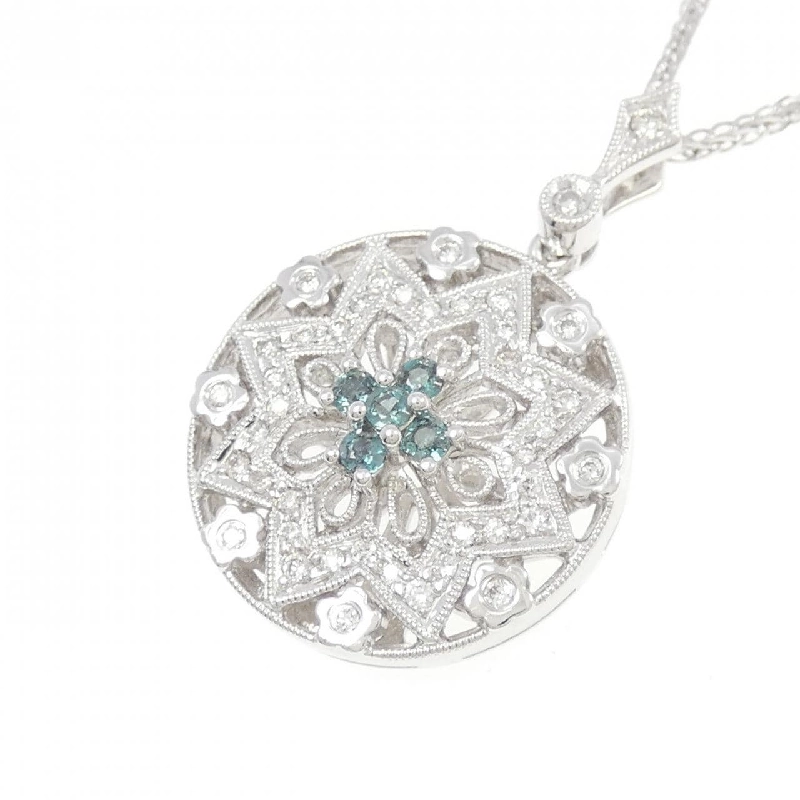 K18WG/750WG Alexandrite Necklace 0.18CT - Hàng hiệu Authentic 858700