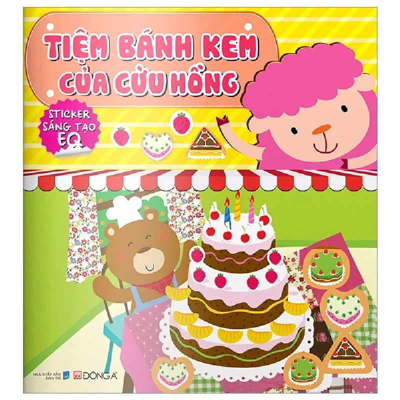 Tiệm Bánh Kem Của Cừu Hồng - Sticker Sáng Tạo EQ - Đông A (Mới 100%) Kiến thức, kỹ năng sống cho trẻ, Đông A - SÁCH ĐẠI HỌC 486328