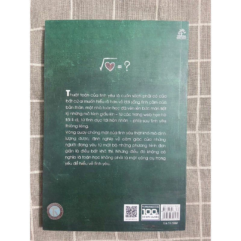 Thuật toán của Tình yêu (Tedbook) Mới 90% 2017 TSTK1505 Hannah Fry SÁCH TÂM LÝ 339535