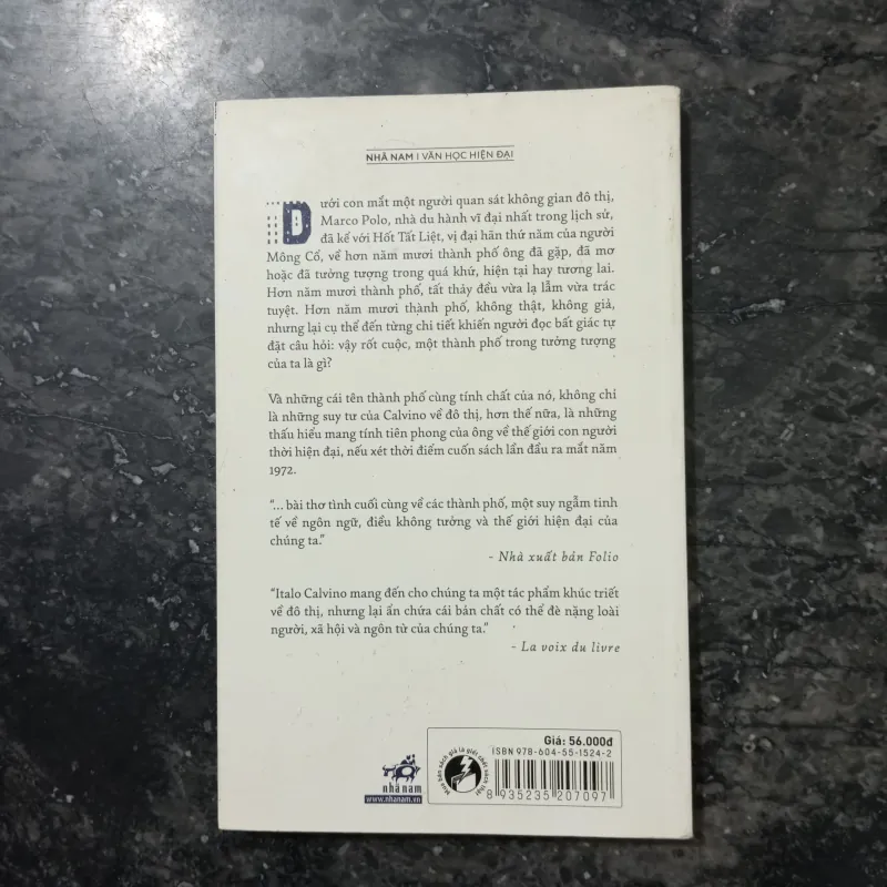 Sách Thành Phố vô hình - Italó Calvino mới 90% 961647