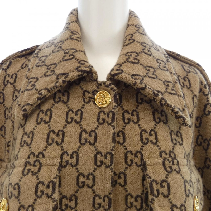 Áo choàng GG len của Gucci GG mẫu 610488 XKA5U 630416