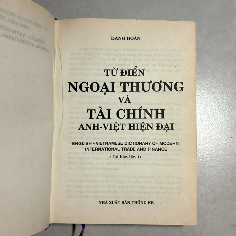 Từ điển ngoại thương và tài chính Anh - Việt hiện đại - Đặng Hoàn 786257