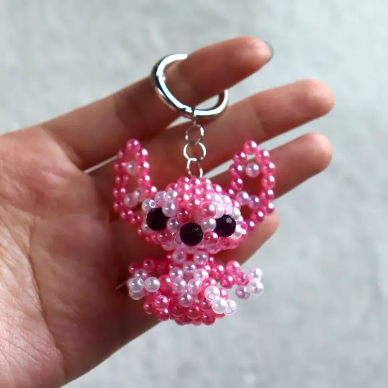 Móc khoá Stitch bằng cườm 934135