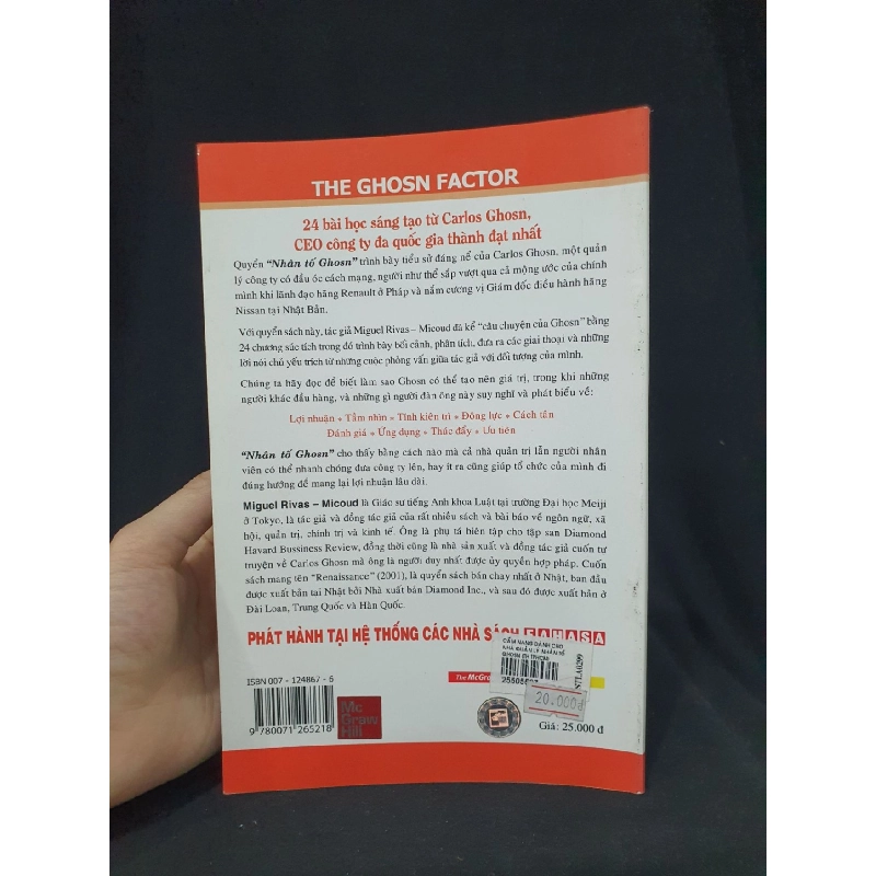 Nhân tố Ghosn mới 80% 2007 -HCM205 Miguel Rivas Micoud SÁCH KỸ NĂNG 914633