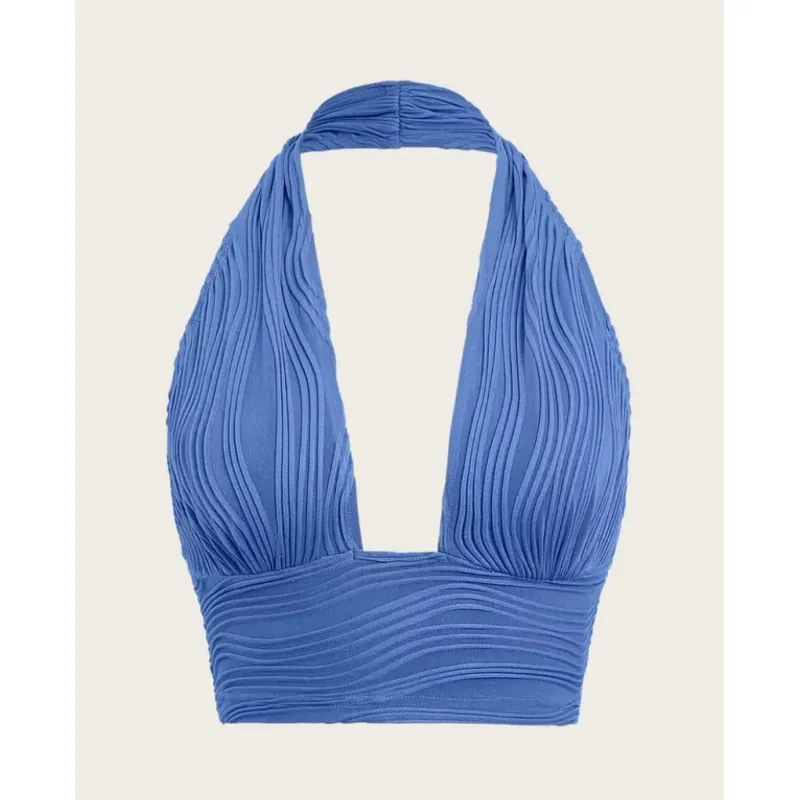 Áo croptop xanh nhạt 760014