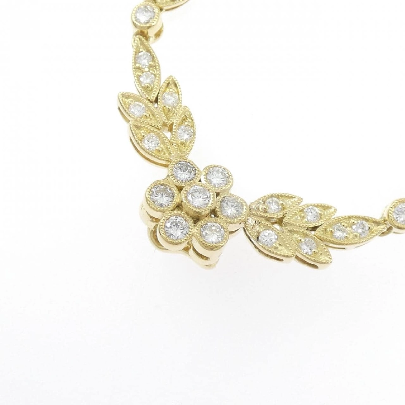 K18YG Hoa Nhài Kim Cương Dây Chuyền 3.15CT - Hàng hiệu Chính hãng 855653