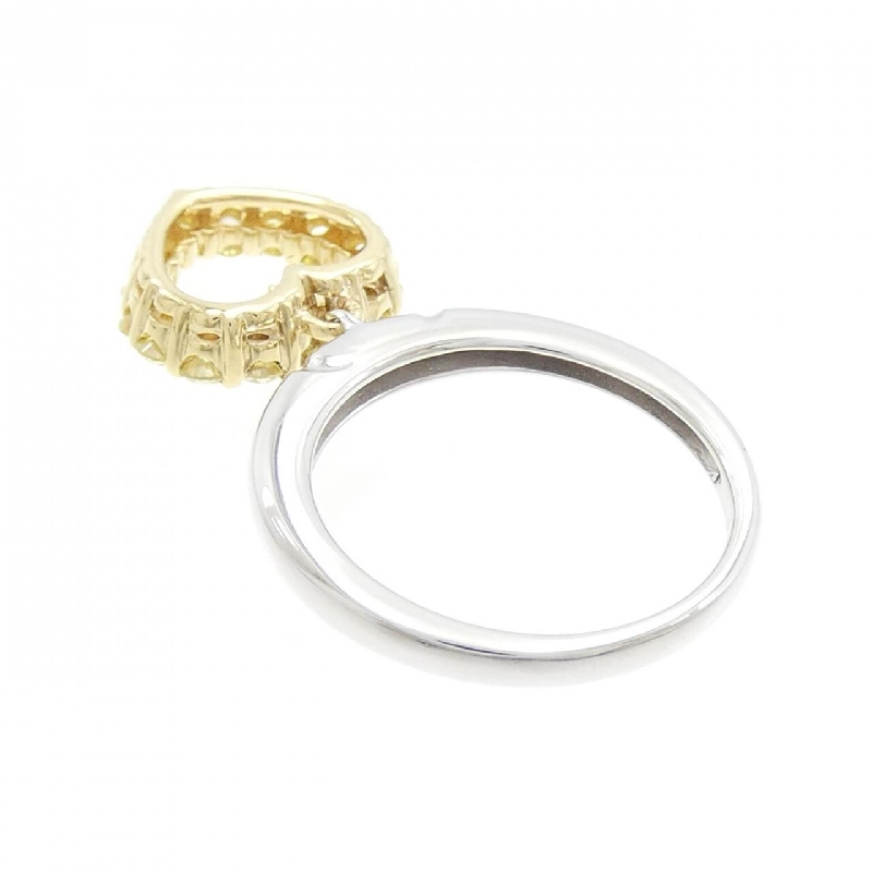 Nhẫn kim cương hình trái tim K18WG/K18YG 0.58CT 670348