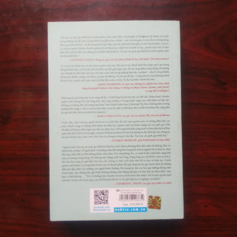 [Sách Kinh Tế] Tại Sao Các Quốc Gia Thất Bại (Daron Acemoglu + James A. Robinson) 931547