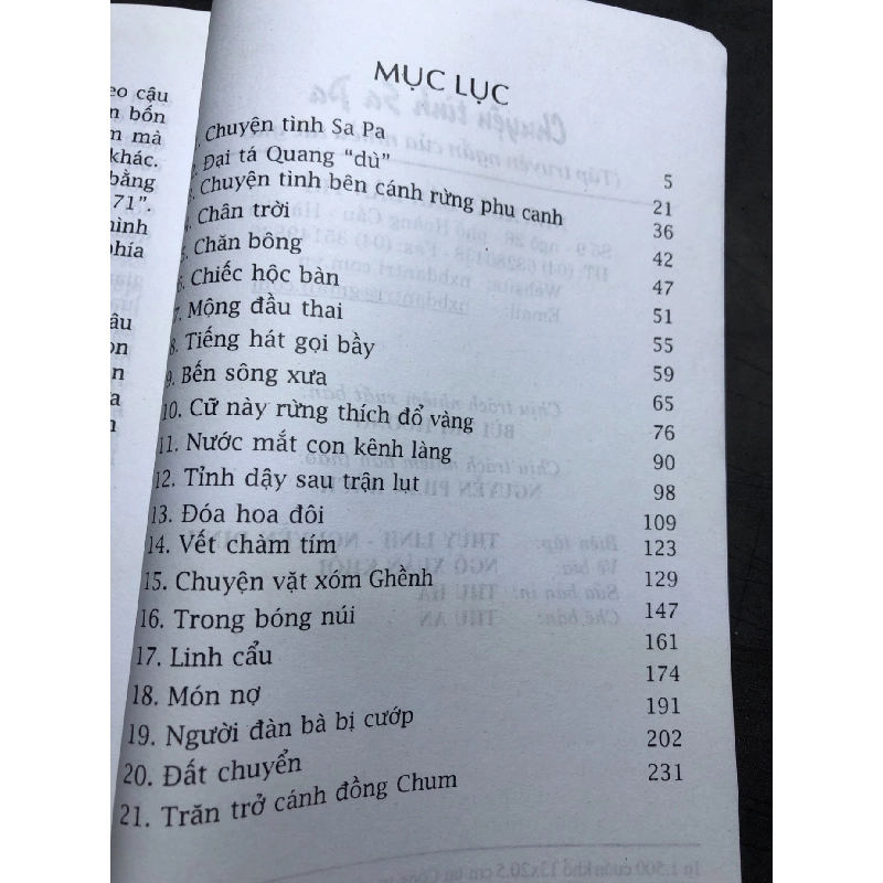 Chuyện tình Sa Pa 2011 mới 70% bẩn nhẹ Nhiều tác giả HPB0906 SÁCH VĂN HỌC 915588