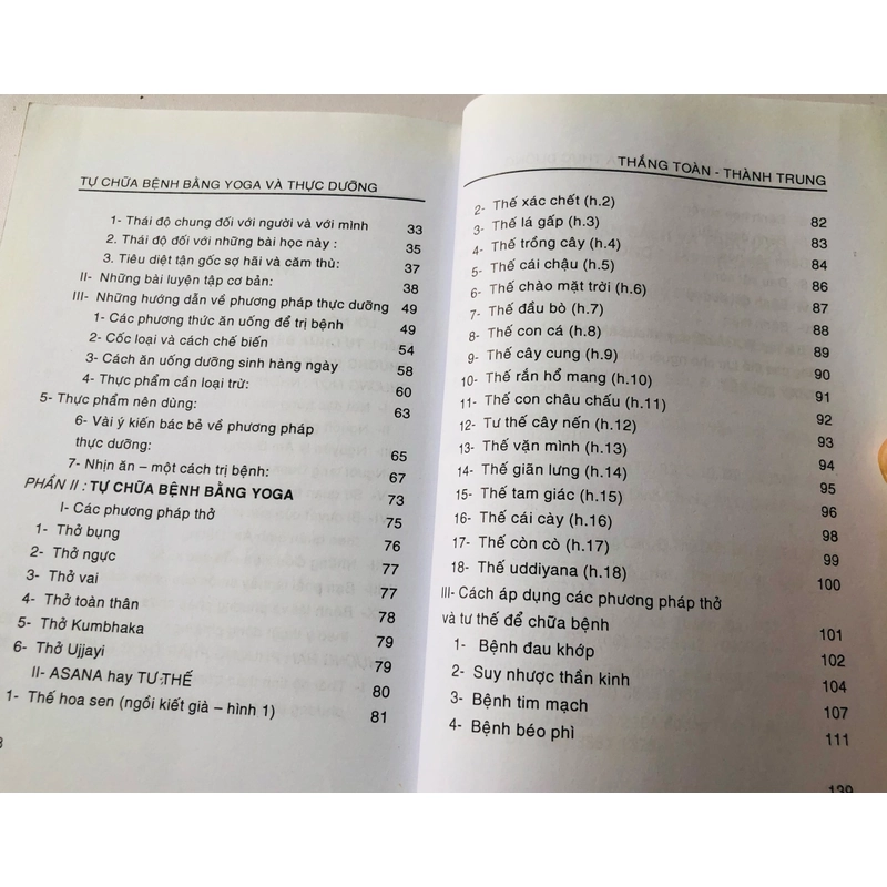TỰ CHỮA BỆNH BẰNG YOGA THỰC DƯỠNG - 143 trang, nxb: 2013 363272