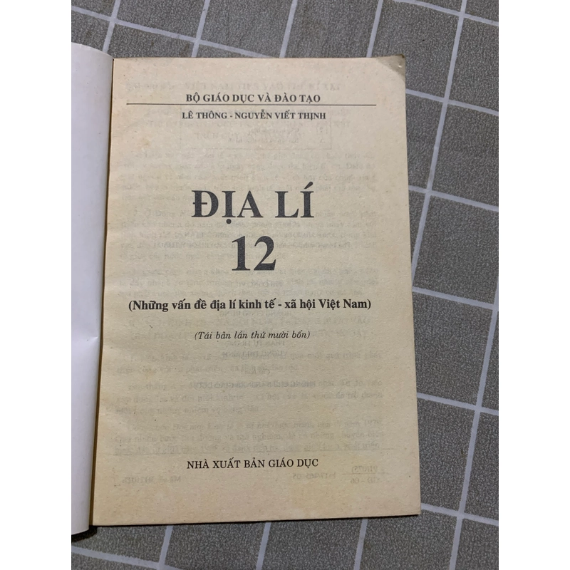 Địa lý lớp 12 545603