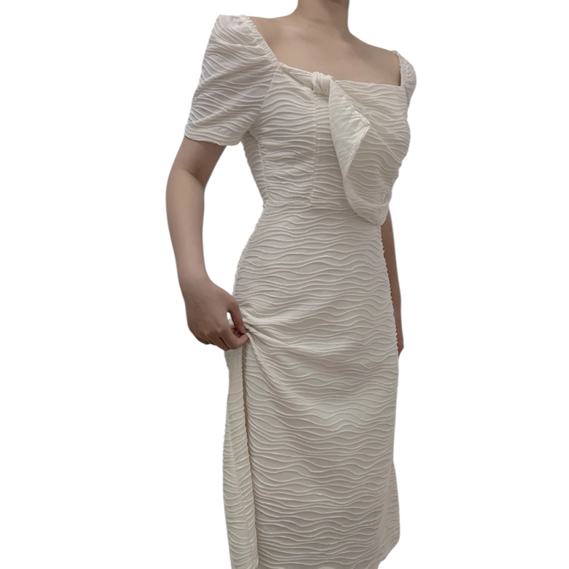 Váy trắng dài tiểu thư nhẹ nhàng size m 445906