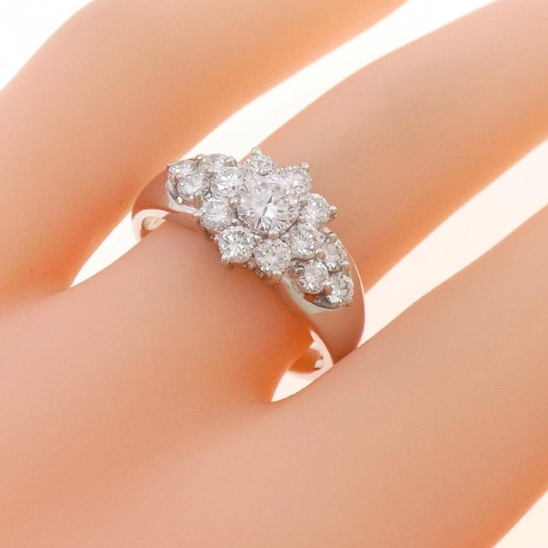 Nhẫn kim cương hoa PT900 1.00CT - Hàng hiệu Authentic 853653