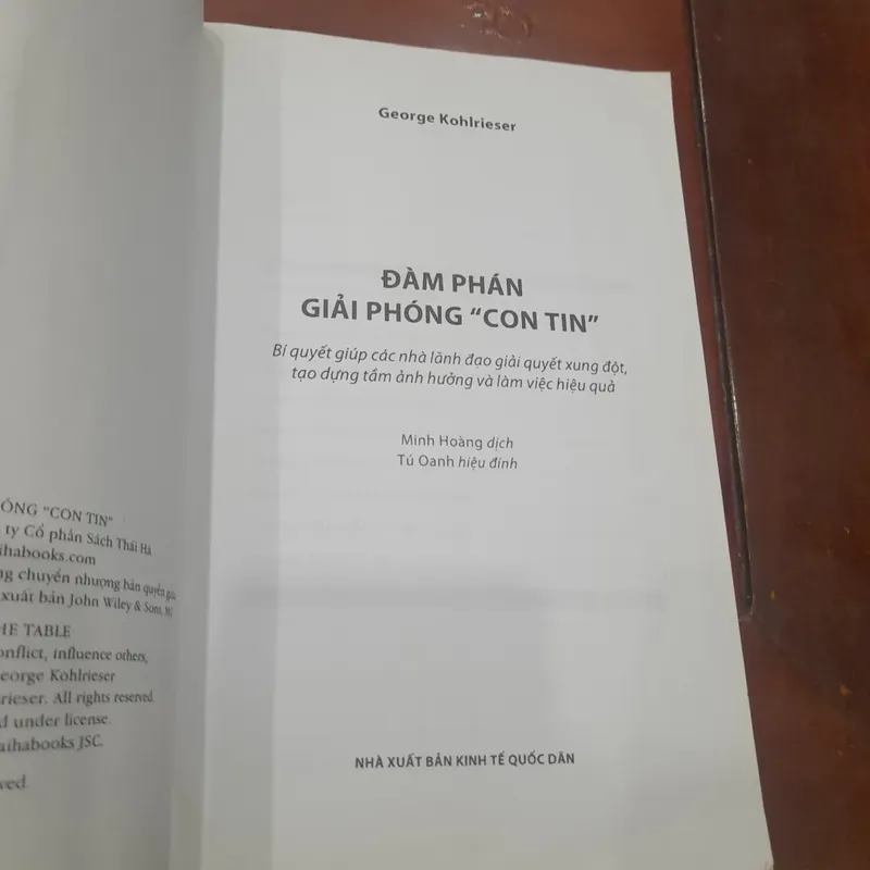 George Kohlrieser - ĐÀM PHÁN GIẢI PHÓNG "CON TIN" 593564