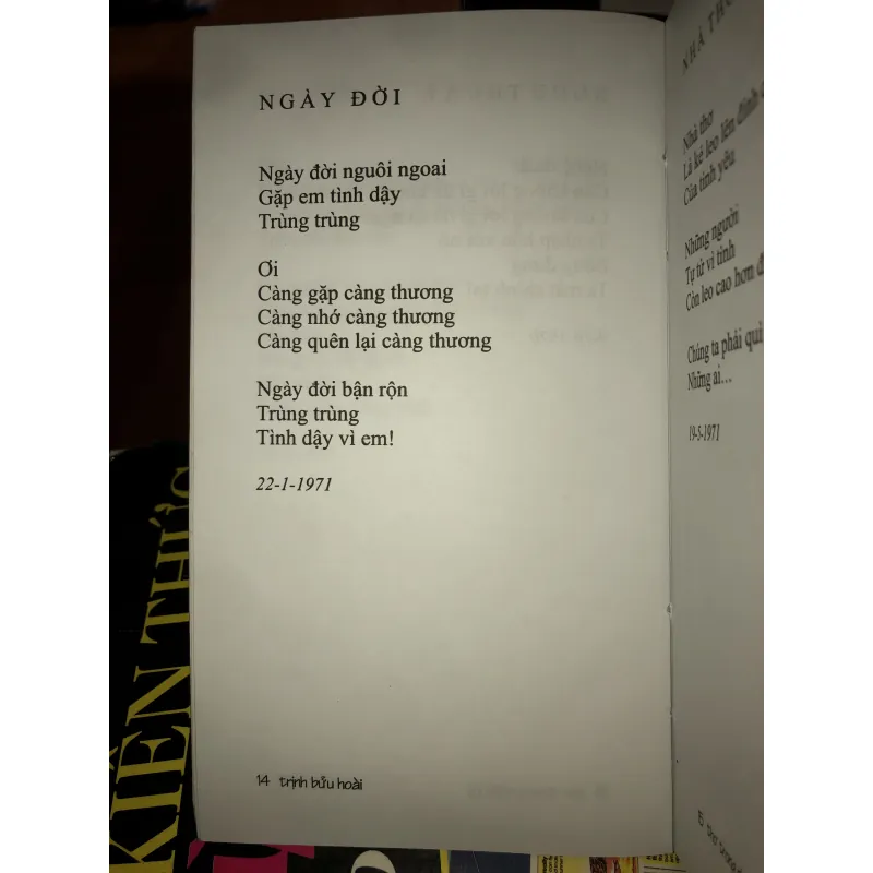 Thơ trong nhật ký - Trịnh Bửu Hoài 1025195