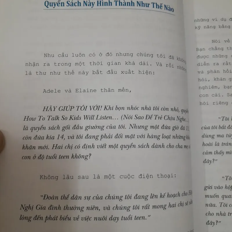 Nói Teen , Teen nghe. Nghe Teen, Teen nói. Adele Faber & Elaine Mazlish. DG Uông Xuân Vy 597260