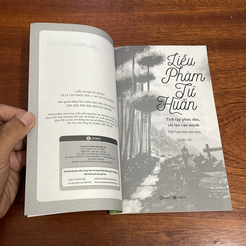 II Tựa sách: Liễu Phàm Tứ Huấn - Cư Sĩ Liễu Phàm - 2024 497634