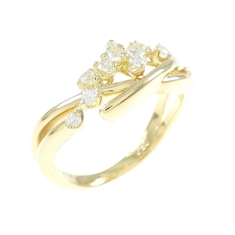 Nhẫn kim cương K18YG 0.24CT 673451