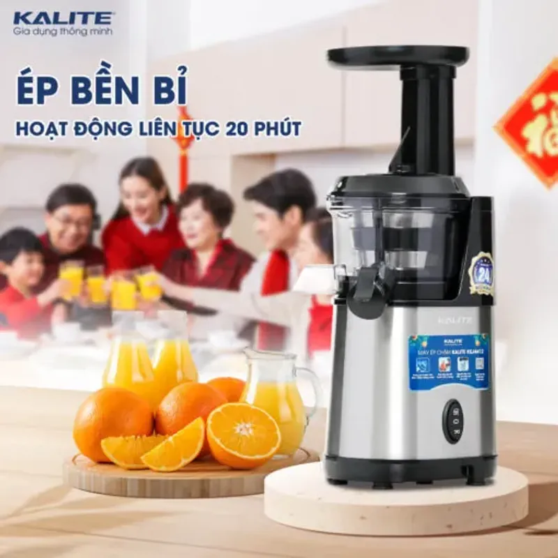 Máy ép chậm Kalite KSJ4412 động cơ đảo chiều ép kiệt bã 572359