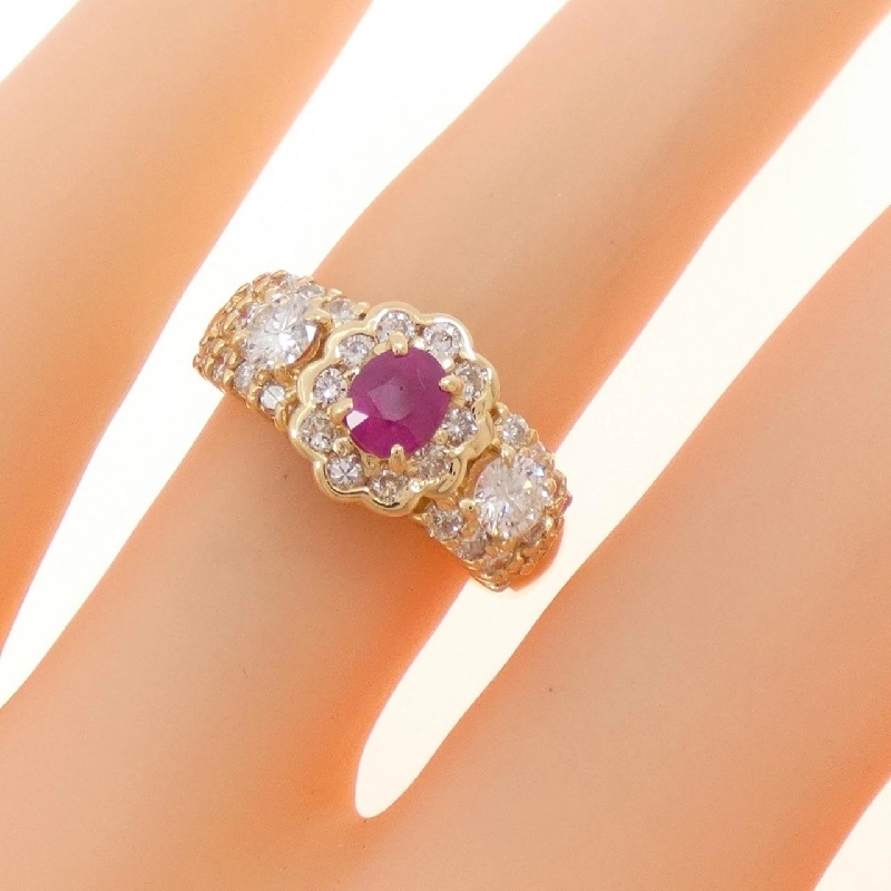 Nhẫn Ruby K18YG 0.47CT - Hàng hiệu Chính hãng 851604
