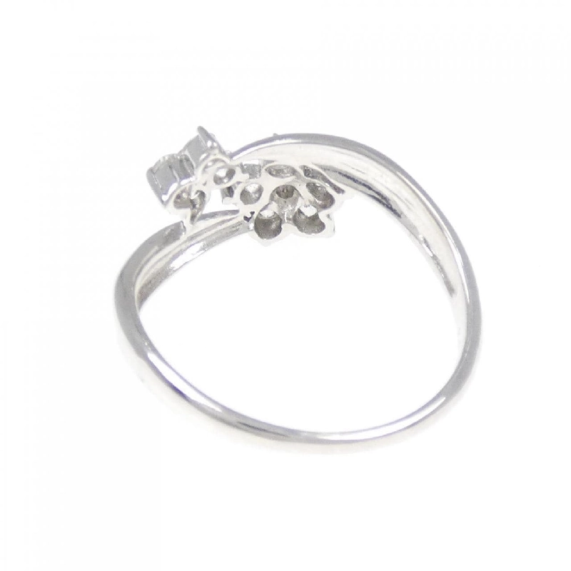 Nhẫn kim cương hoa K18WG 0.50CT - Hàng hiệu Authentic 856875