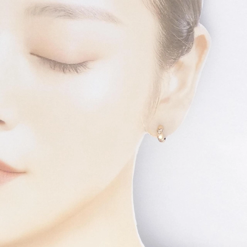 K14PG Bông tai hình trái tim kim cương 0.06CT - Hàng hiệu Chính hãng 870720