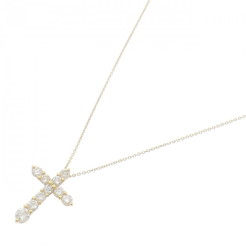 K18YG Dây chuyền kim cương hình chữ thập 1.00CT - Hàng hiệu Chính hãng 857284