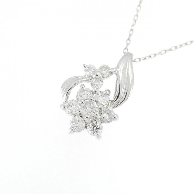 K18WG Hoa Kim Cương Dây Chuyền 0.30CT - Hàng hiệu Chính hãng 862603