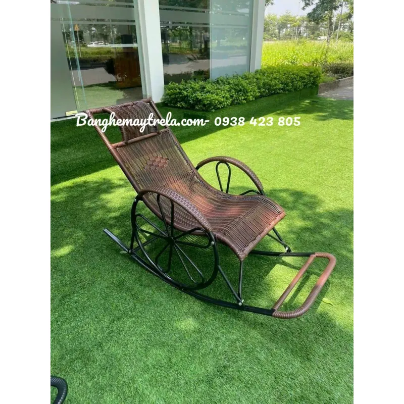 Ghế bập bênh nhựa giả mây giá rẻ 797263