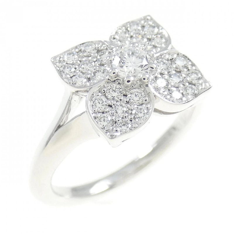 Nhẫn kim cương hoa K18WG 0.11CT - Hàng hiệu Authentic 859483